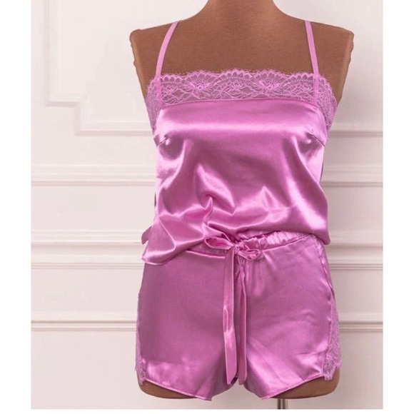 Mentionables Set- Satin/Lace Cami and Side Tie Panty Size 2x - Picture 10 of 11